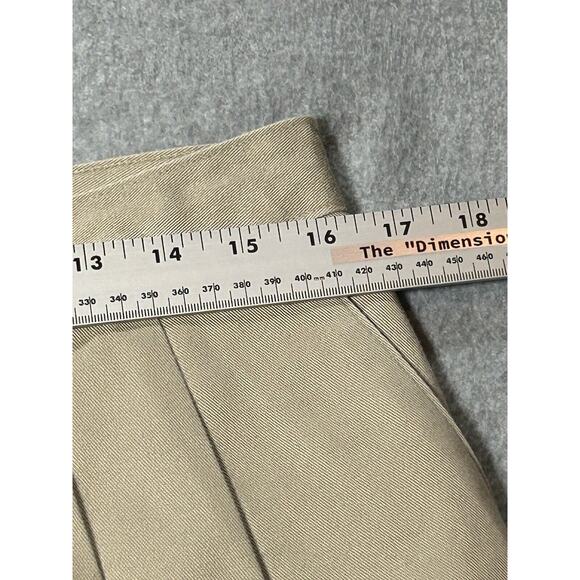 Vtg Wrangler Riata Pants mens W33 L32 Khaki Chino Beige Flat Front - Picture 4 of 15